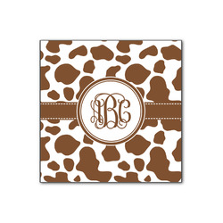 Cow Print Wood Print - 12x12 (Personalized)