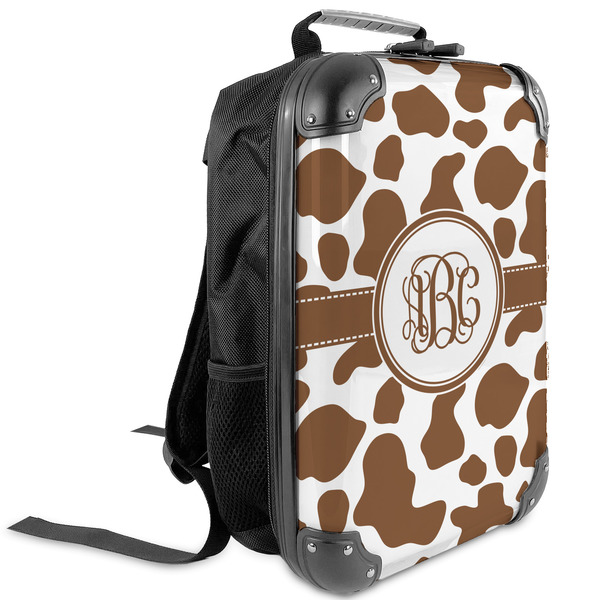 Custom Cow Print Kids Hard Shell Backpack (Personalized)
