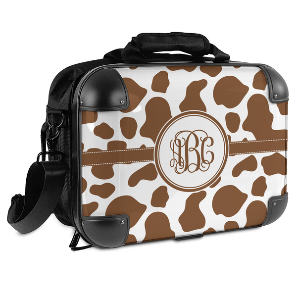 Custom Cow Print Hard Shell Briefcase (Personalized)
