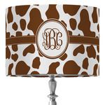Cow Print 16" Drum Lamp Shade - Fabric (Personalized)