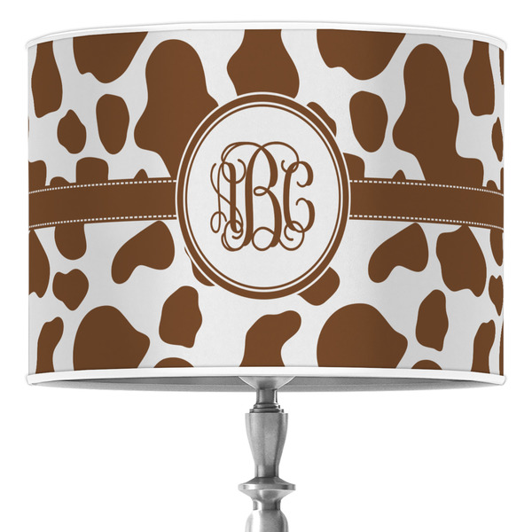 Custom Cow Print 16" Drum Lamp Shade - Poly-film (Personalized)