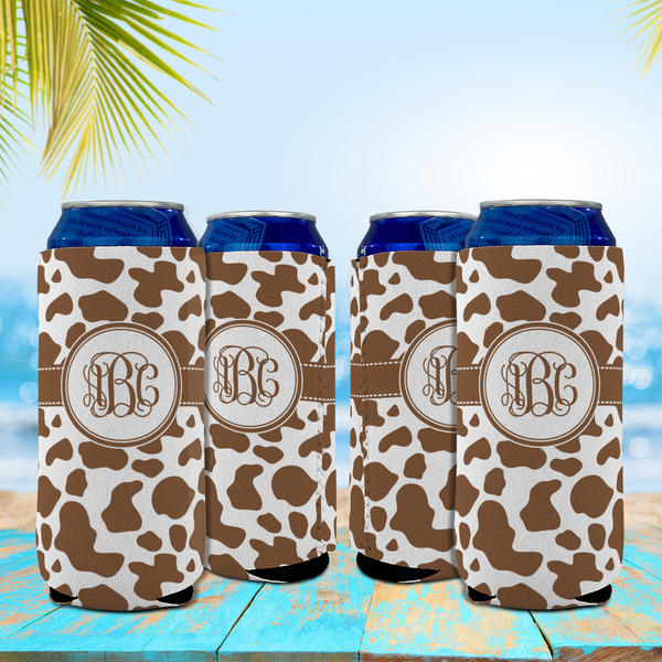 Cow Print 16oz Can Sleeve - Set of 4 - LIFESTYLE