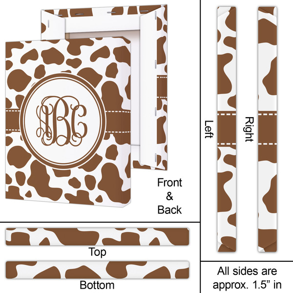 Cow Print 16x20 - Canvas Print - Approval