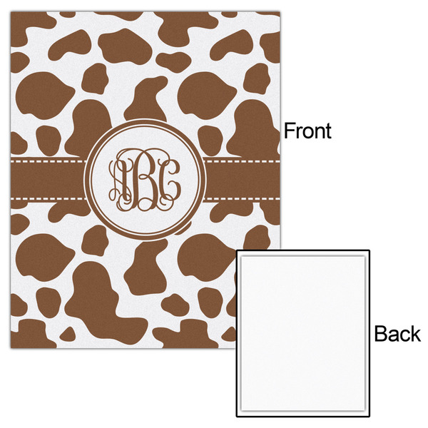 Cow Print 16x20 - Matte Poster - Front & Back