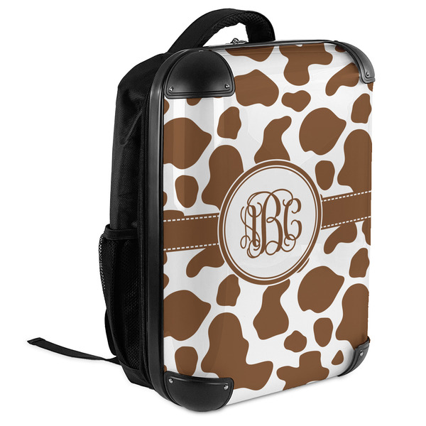 Cow Print 18" Hard Shell Backpacks - ANGLED VIEW