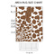 Cow Print 2'x3' Indoor Area Rugs - Size Chart