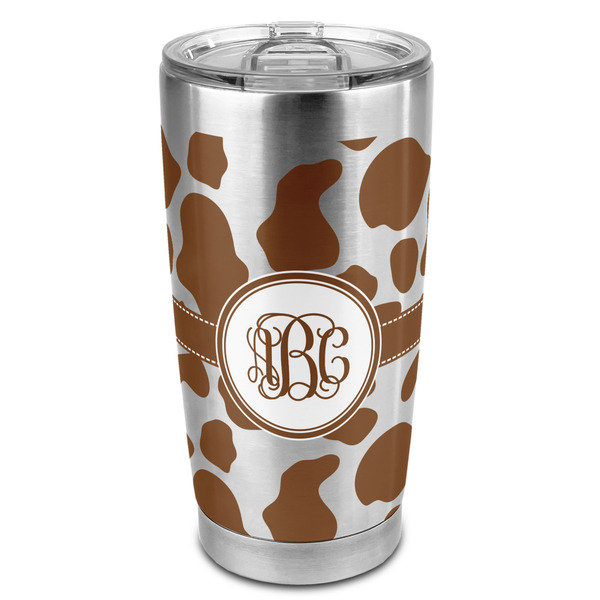 Custom Cow Print 20oz Stainless Steel Double Wall Tumbler - Full Print (Personalized)