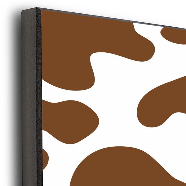 Cow Print 20x24 Wood Print - Closeup