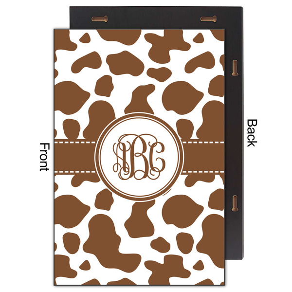 Cow Print 20x30 Wood Print - Front & Back View