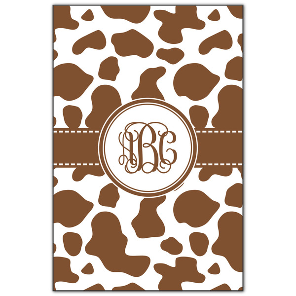 Custom Cow Print Wood Print - 20x30 (Personalized)