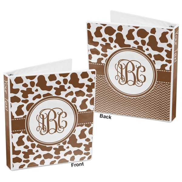 Cow Print 3-Ring Binder Front and Back