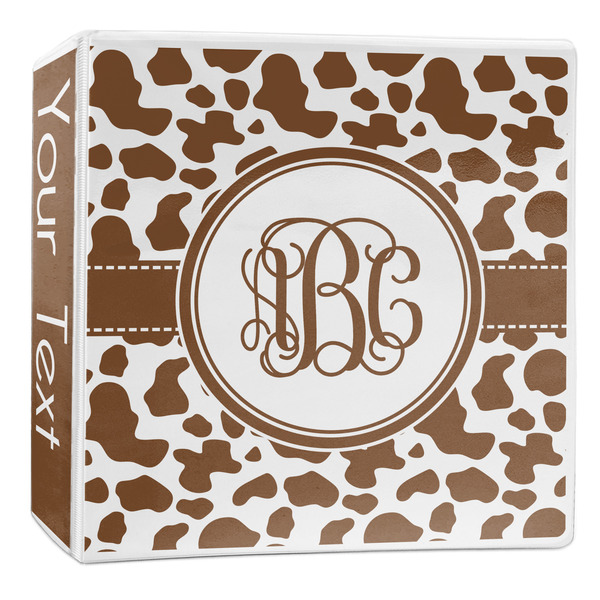 Custom Cow Print 3-Ring Binder - 2 inch (Personalized)