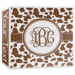 Cow Print 3-Ring Binder - 3 inch (Personalized)