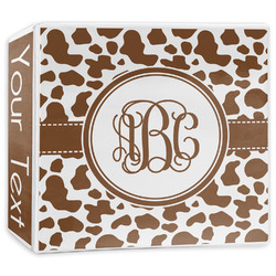 Cow Print 3-Ring Binder - 3 inch (Personalized)
