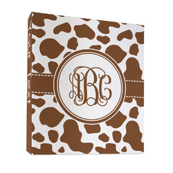 Cow Print 3 Ring Binder - Full Wrap - 1" (Personalized)
