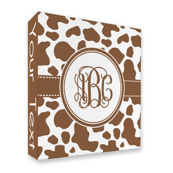 Cow Print 3 Ring Binder - Full Wrap - 2" (Personalized)