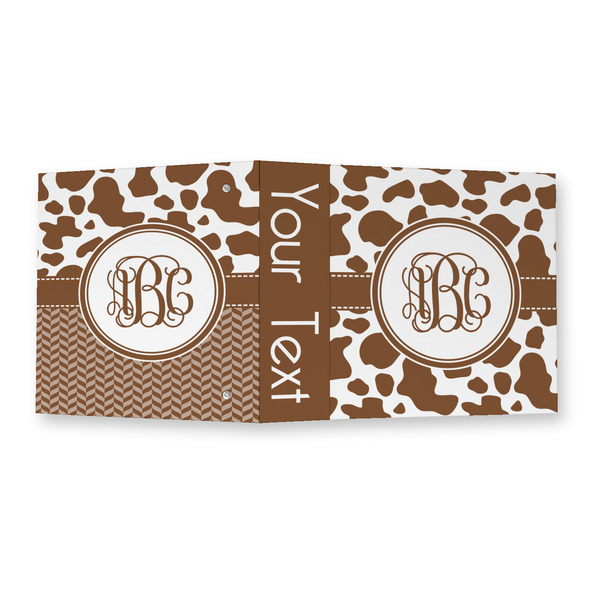 Cow Print 3 Ring Binders - Full Wrap - 2" - OPEN OUTSIDE