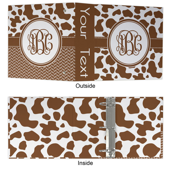 Cow Print 3 Ring Binders - Full Wrap - 3" - APPROVAL