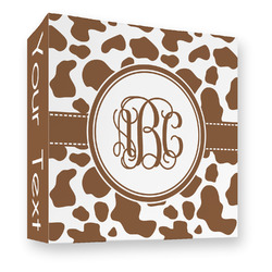 Cow Print 3 Ring Binder - Full Wrap - 3" (Personalized)
