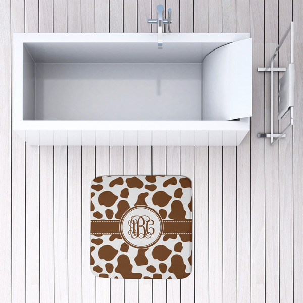 Cow Print 48x48 Foam Memory Mat - LIFESTYLE
