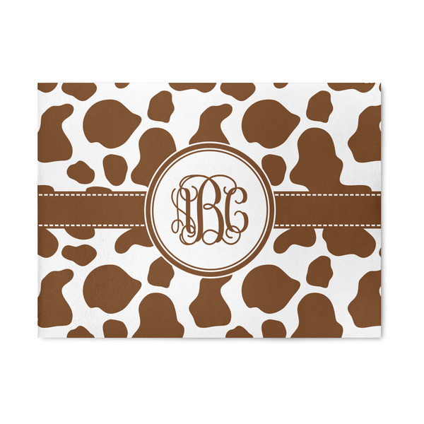 Custom Cow Print 5' x 7' Patio Rug (Personalized)