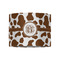 Cow Print 8" Drum Lampshade - FRONT (Fabric)