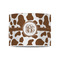 Cow Print 8" Drum Lampshade - FRONT (Poly Film)