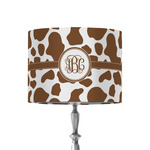 Cow Print 8" Drum Lamp Shade - Fabric (Personalized)