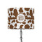 Cow Print 8" Drum Lampshade - ON STAND (Fabric)