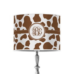 Cow Print 8" Drum Lamp Shade - Poly-film (Personalized)