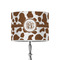 Cow Print 8" Drum Lampshade - ON STAND (Poly Film)
