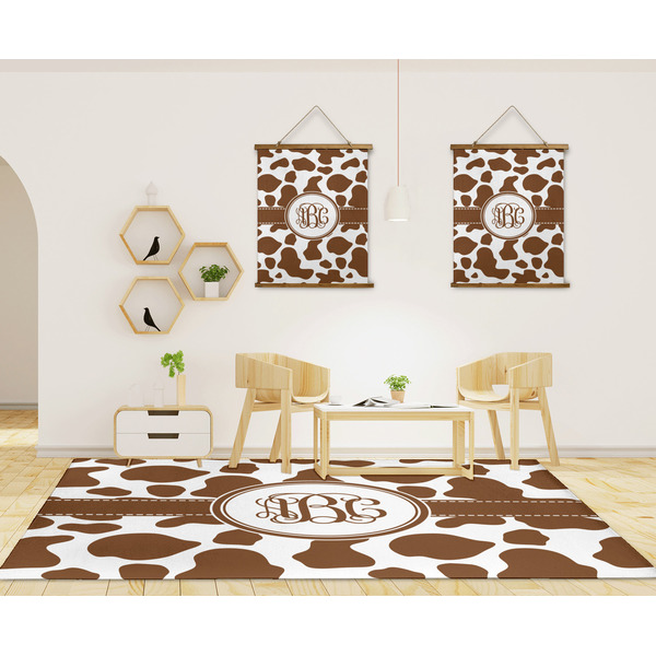 Cow Print 8'x10' Indoor Area Rugs - IN CONTEXT