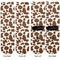 Cow Print Adult Crew Socks - Double Pair - Front and Back - Apvl