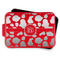 Cow Print Aluminum Baking Pan - Red Lid - FRONT w/lif off