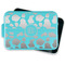 Cow Print Aluminum Baking Pan - Teal Lid - FRONT w/ lid off