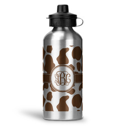 Cow Print Water Bottle - Aluminum - 20 oz (Personalized)