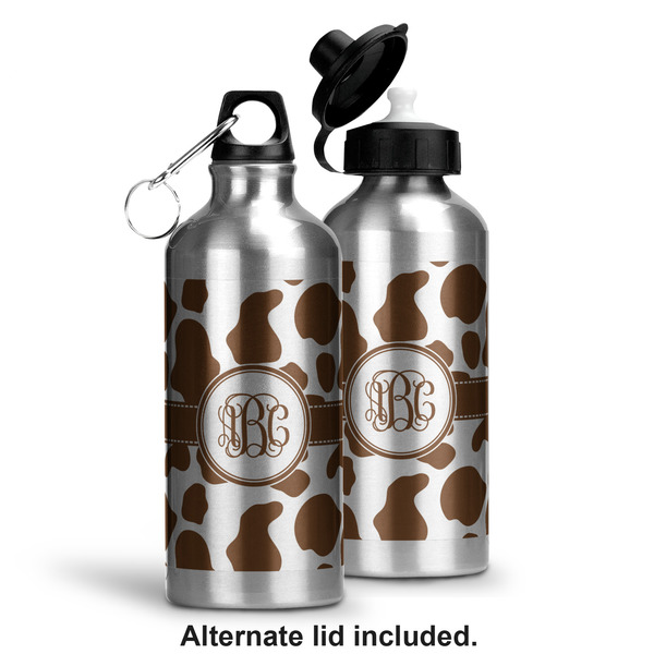 Cow Print Aluminum Water Bottle - Alternate lid options