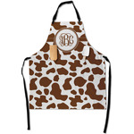 Cow Print Apron With Pockets w/ Monogram