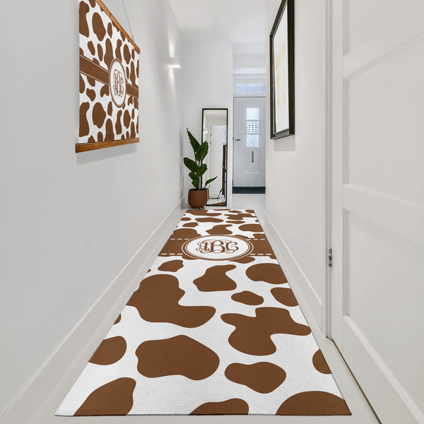 Cow Print Area Rug Sizes - In Context (vertical)
