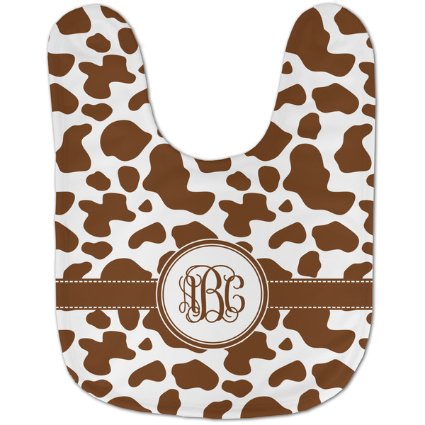 Cow Print Baby Bib - AFT flat