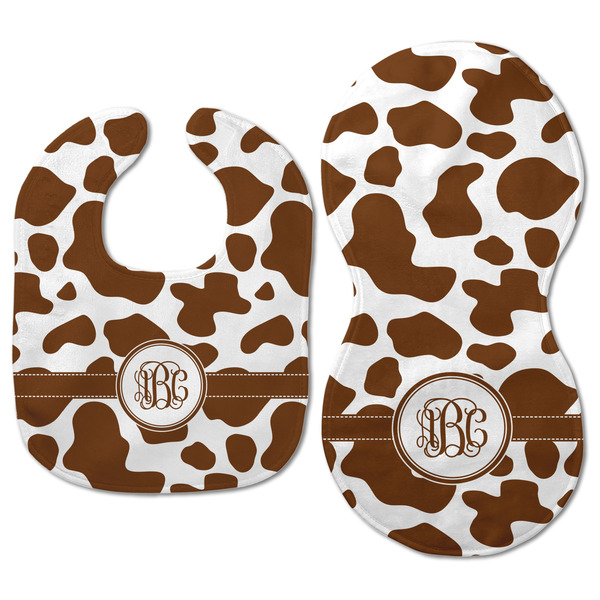 Cow Print Baby Bib & Burp Set - Approval (new bib & burp)