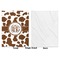 Cow Print Baby Blanket (Single Side - Printed Front, White Back)