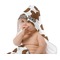 Cow Print Baby Hooded Towel on Child