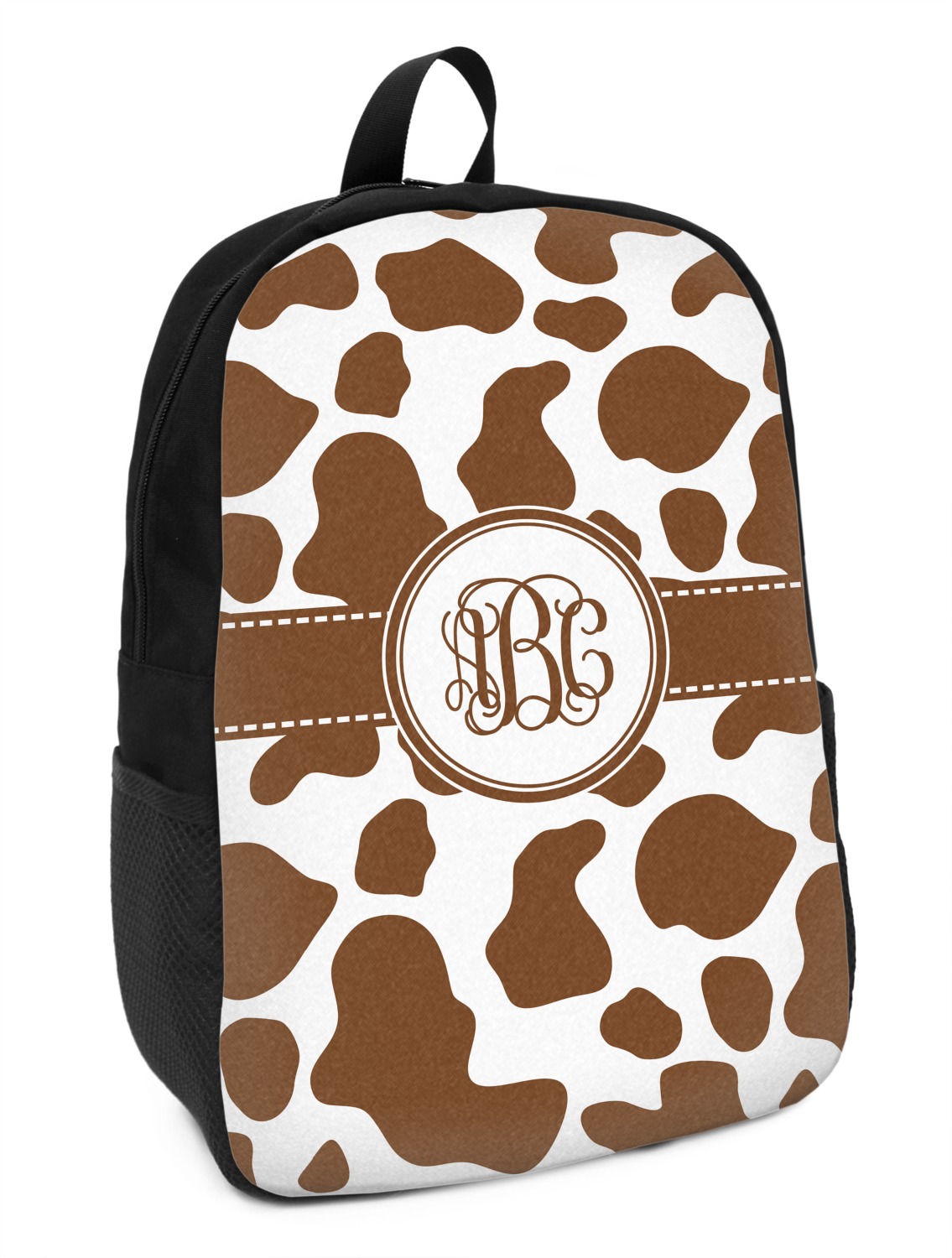 cow print backpack