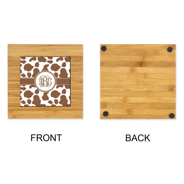 Cow Print Bamboo Trivet with 6" Tile - APPROVAL