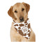 Cow Print Dog Bandana Scarf w/ Monogram