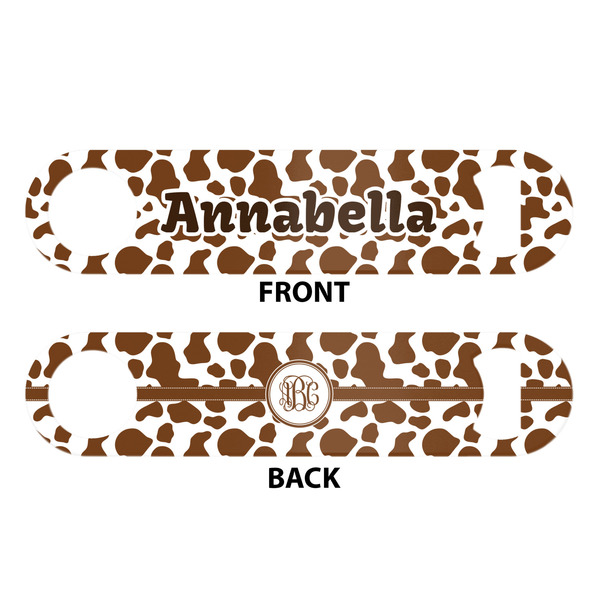 Cow Print Bar Bottle Opener - White - Approval