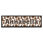 Cow Print Bar Mat (Personalized)