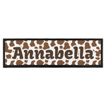 Cow Print Bar Mat - Large (Personalized)