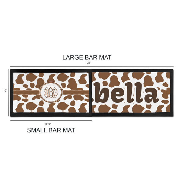 Cow Print Bar Mats - Sizing Chart